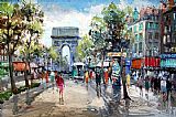 Paris Street Scene by Unknown Artist